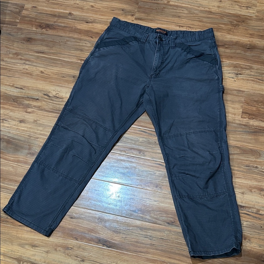 Ridgecut Toughwear Ripstop Utility Work Pants Mens 40x32 Gray Durable Workwear